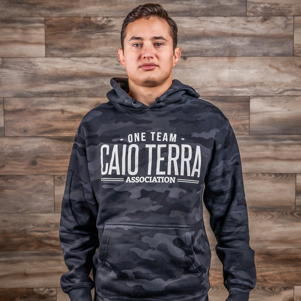ONE TEAM | CAMO HOODIE BLACK
